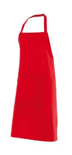 DELANTAL 100% POLIÉSTER PETO ROJO VELILLA