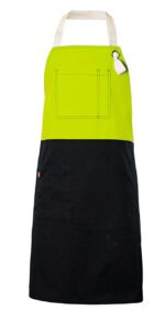 DELANTAL BICOLOR PETO AMARILLO FLÚOR VELILLA