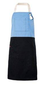 DELANTAL BICOLOR PETO CELESTE VELILLA