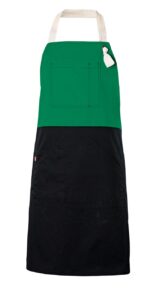 DELANTAL BICOLOR PETO VERDE VELILLA