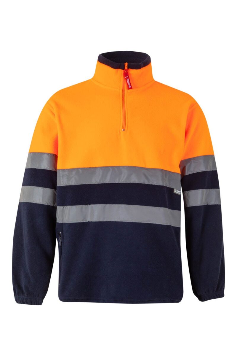 FORRO POLAR BICOLOR AV AZUL MARINO/NARANJA FLÚOR VELILLA