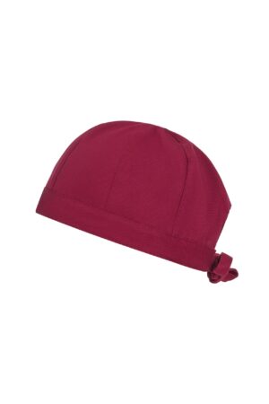 GORRO CINTAS ORGÁNICO URBANO GRANATE VELILLA