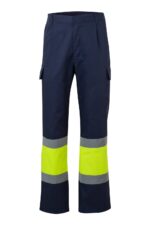 PANTALÓN BICOLOR AV AZUL MARINO/AMARILLO FLÚOR VELILLA