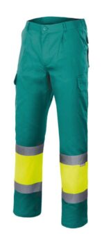 PANTALÓN BICOLOR AV VERDE/AMARILLO FLÚOR VELILLA