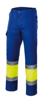PANTALÓN BICOLOR FORRADO AV AZULINA/AMARILLO FLÚOR VELILLA