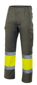 PANTALÓN BICOLOR FORRADO AV VERDE CAZA/AMARILLO FLÚOR VELILLA