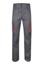 PANTALÓN BICOLOR GRIS/NARANJA VELILLA