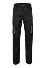 PANTALÓN BICOLOR NEGRO/CELESTE VELILLA