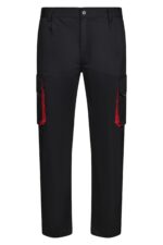 PANTALÓN BICOLOR NEGRO/ROJO VELILLA