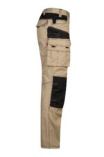 PANTALÓN CANVAS BICOLOR 103011B VELILLA beige arena/negro - vista 4