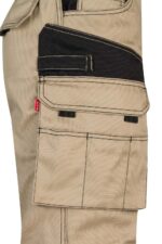 PANTALÓN CANVAS BICOLOR 103011B VELILLA beige arena/negro - vista 5