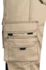 PANTALÓN CANVAS BICOLOR 103011B VELILLA beige arena/negro - vista 6
