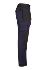 Pantalón strech canvas bicolor 103019S Velilla azul navy/negro - vista 4