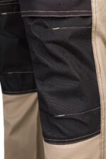 Pantalón strech canvas bicolor 103019S Velilla beige arena/negro - vista 5