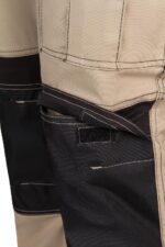 Pantalón strech canvas bicolor 103019S Velilla beige arena/negro - vista 7