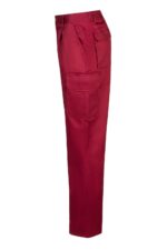 Pantalón multibolsillos básico 103001 Velilla granate - vista 3