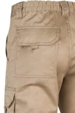 Pantalon stretch multibolsillos 103002S Velilla beige arena - vista 6