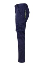 Pantalón strech bicolor 103024S Velilla azul marino/amarillo flúor - vista 3