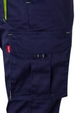 Pantalón strech bicolor 103024S Velilla azul marino/amarillo flúor - vista 5