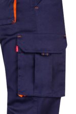 Pantalón strech bicolor 103024S Velilla azul marino/naranja flúor - vista 5