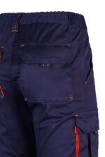 Pantalón strech bicolor 103024S Velilla azul marino/naranja flúor - vista 6