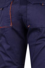 Pantalón strech bicolor 103024S Velilla azul marino/naranja flúor - vista 7
