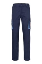 PANTALÓN STRETCH BICOLOR AZUL NAVY/CELESTE VELILLA