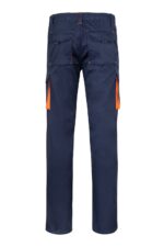 Pantalón strech bicolor 103024S Velilla azul navy/naranja - vista 2