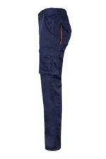 Pantalón strech bicolor 103024S Velilla azul navy/naranja - vista 3