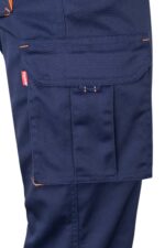 Pantalón strech bicolor 103024S Velilla azul navy/naranja - vista 5
