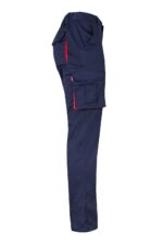 Pantalón strech bicolor 103024S Velilla azul navy/rojo - vista 4