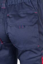 Pantalón strech bicolor 103024S Velilla azul navy/rojo - vista 6