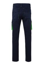 Pantalón strech bicolor 103024S Velilla azul navy/verde lima - vista 2