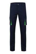 PANTALÓN STRETCH BICOLOR AZUL NAVY/VERDE LIMA VELILLA