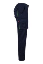 Pantalón strech bicolor 103024S Velilla azul navy/verde lima - vista 4