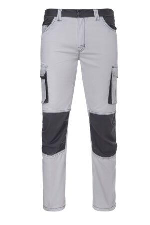 PANTALÓN STRETCH BICOLOR BLANCO/GRIS VELILLA