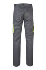 Pantalón strech bicolor 103024S Velilla gris/amarillo fluor - vista 2