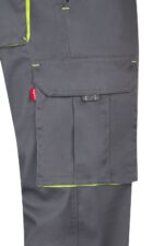 Pantalón strech bicolor 103024S Velilla gris/amarillo fluor - vista 5