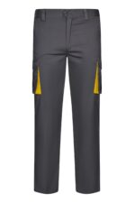 PANTALÓN STRETCH BICOLOR GRIS/AMARILLO VELILLA