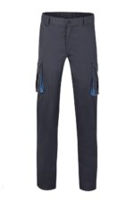 PANTALÓN STRETCH BICOLOR GRIS/CELESTE VELILLA