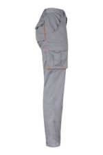 Pantalón strech bicolor 103024S Velilla gris/naranja - vista 4
