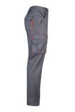 Pantalón strech bicolor 103024S Velilla gris/naranja fluor - vista 4