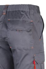 Pantalón strech bicolor 103024S Velilla gris/naranja fluor - vista 6