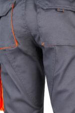Pantalón strech bicolor 103024S Velilla gris/naranja fluor - vista 7