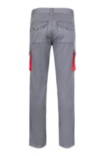 Pantalón strech bicolor 103024S Velilla gris/rojo - vista 2