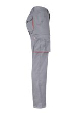 Pantalón strech bicolor 103024S Velilla gris/rojo - vista 4