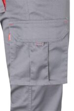 Pantalón strech bicolor 103024S Velilla gris/rojo - vista 5