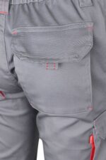 Pantalón strech bicolor 103024S Velilla gris/rojo - vista 6