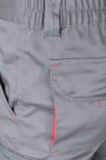 Pantalón strech bicolor 103024S Velilla gris/rojo - vista 7