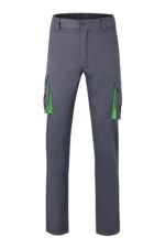 PANTALÓN STRETCH BICOLOR GRIS/VERDE LIMA VELILLA